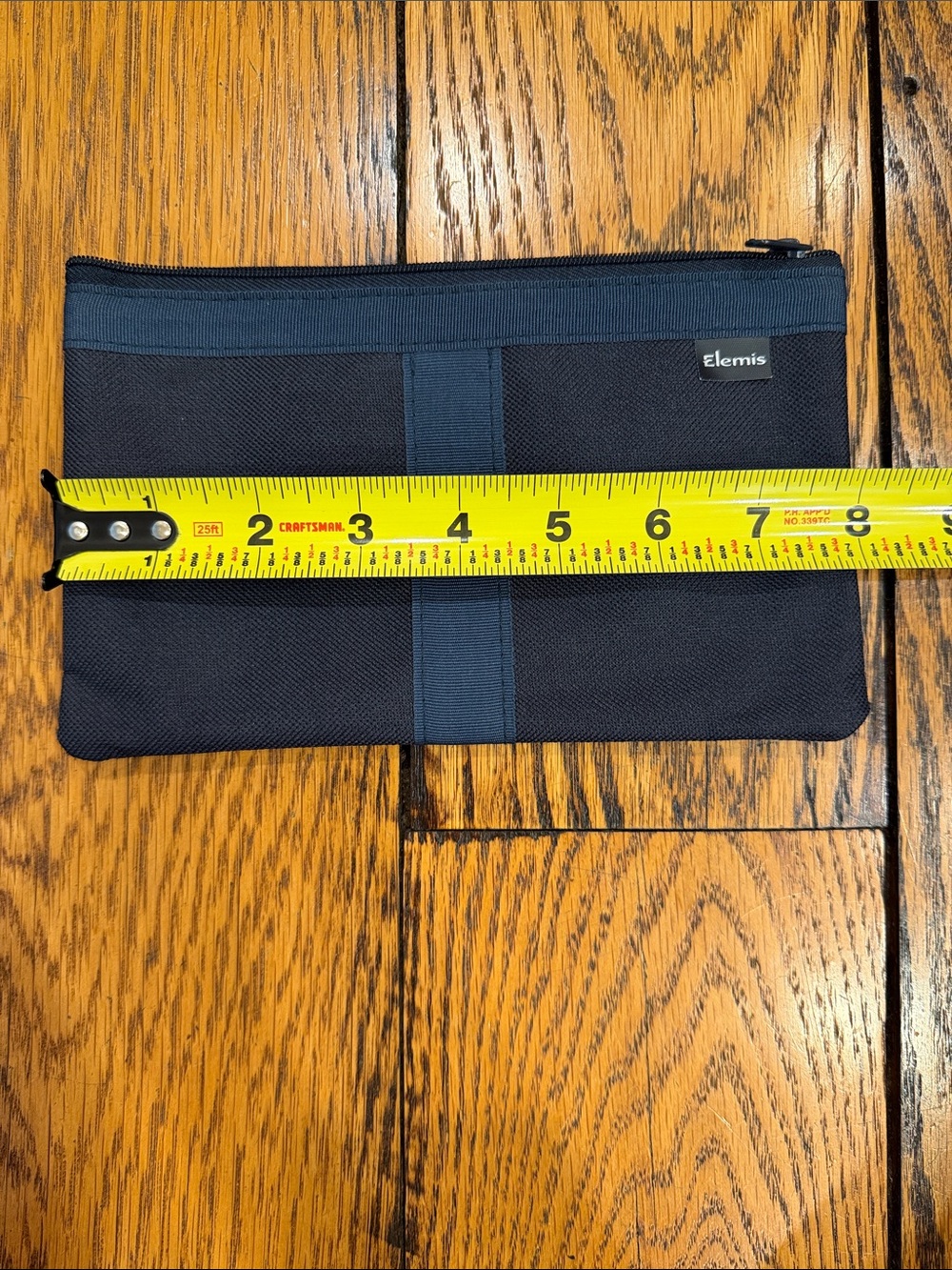 NWOT😊ELEMIS Navy Blue Toiletry Pouch with zipper closure - approximately 8" x 5" - Picture 3 of 6